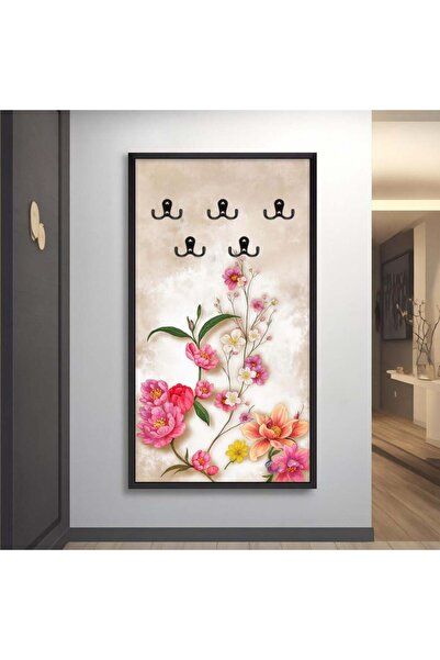 Marktna لوحة قماشية بتصميم مودرن لتعليق الملابس مع برواز شامبين مجوف