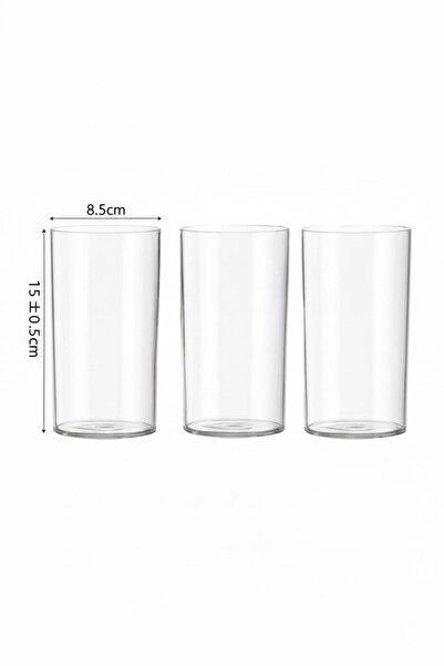 TRENDY Transparent decorative vases in various sizes – elegant cylindrical design