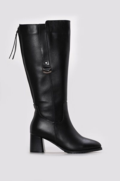 FAST STEP Genuine Leather and Fur Women's Classic Boots 064Yza858