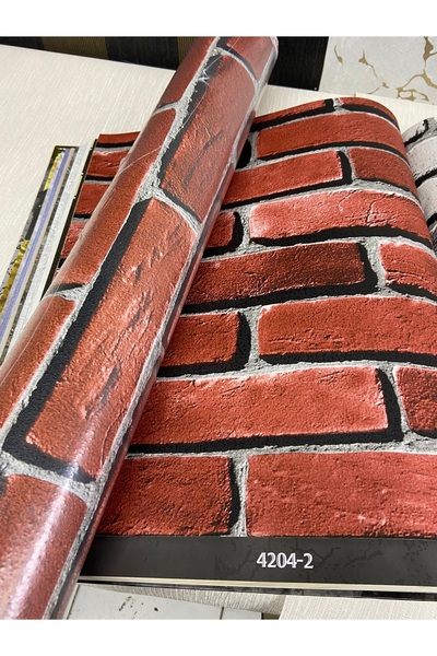 KOÇ YAPI DEKOR Tutkal hediye 16 m2 3d tuğla desen ithal dokulu silinebilir du...