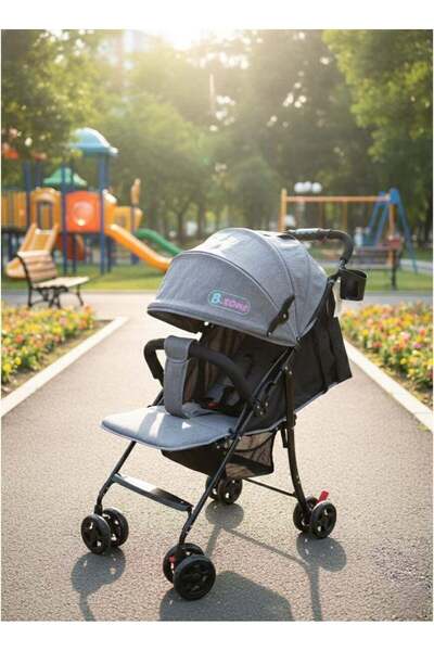 Crestj عربة أطفال قابلة للطي وخفيفة الوزن من بيبي زون - مناسبة للسفر مع مظلة ...