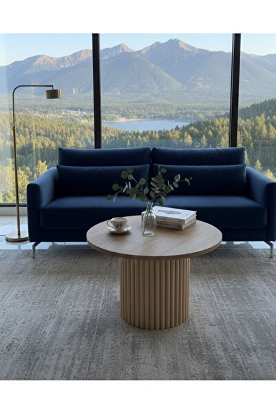 Squall Dekoratif Ayaklı Yuvarlak Orta Sehpa