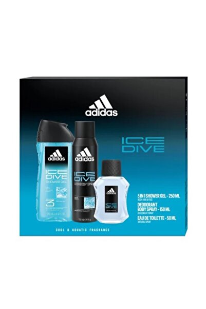 adidas Set cadou Pure Game pentru bărbați - Apă de toaletă 50 ml, Deodorant 150 ml, Gel de duș 250 ml