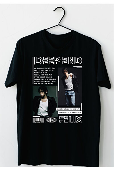 barsdepo Deep End Felix Stray Kids Printed T-Shirt, Oversized Unisex T-Shirt ...