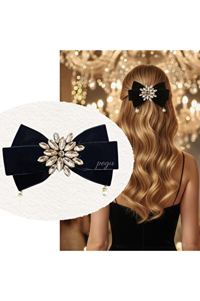 pegu baby collection Catifea neagră cu piatră și perle, cu design special, cu...