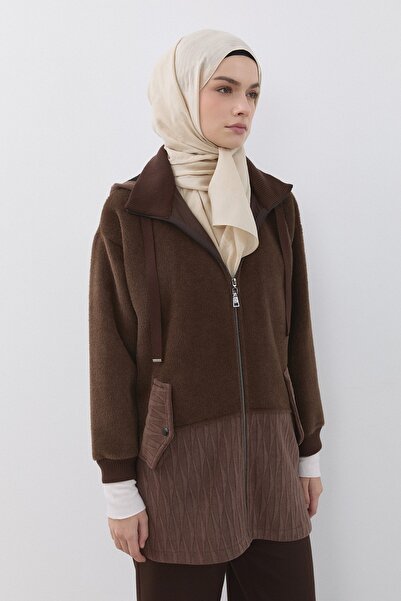 Nihan Kapşonlu Angora Kaban Kahve