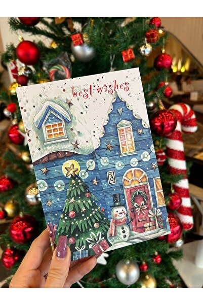 Kalici Egitim emel hoca New Year Special Design Snowman Notebook