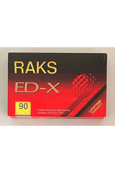 Raks شريط كاسيت فارغ من نوع Ed-X بطول 90 قدمًا (شريط كاسيت أصلي من الجيلاتين ...