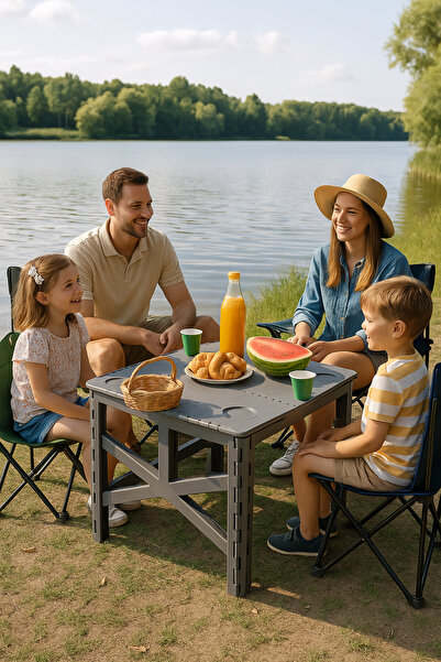 Mim Life Kamp Masası Katlanabilir Kamp Piknik Masası 66x47cm