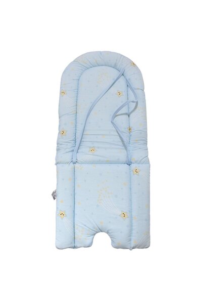 bebegen Μαξιλάρι καρεκλάκι φαγητού με μοτίβο μπλε κίτρινο αστέρι