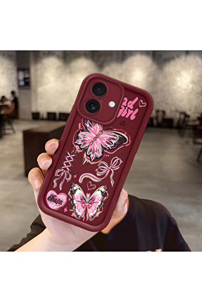 Hontinga حافظة بسيطة ملونة من السيليكون متوافقة مع آيفون 16 مضادة للسقوط