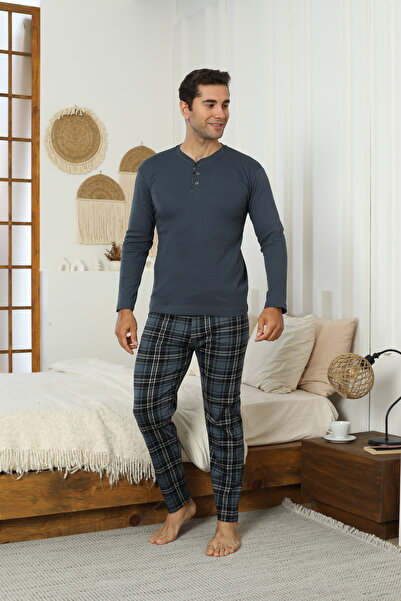 Butik My-Berk-%100-Cotton-Long-Sleeve-Patterned-4 Transitional -Standard-Fit-...