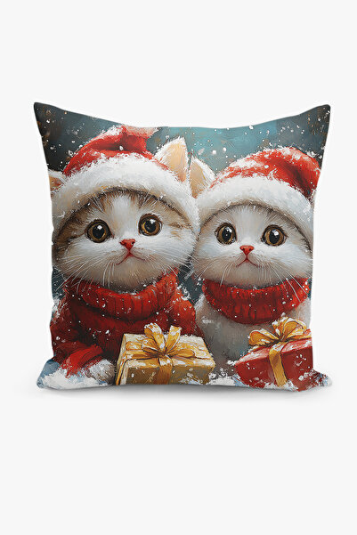 Filamente Double-Sided Digital Print Throw Pillow Cover New Year / Animal Pattern / Christmas Pattern