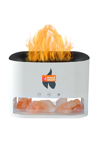 Teno Fireplace Diffuser with White Himalayan Pink Salt