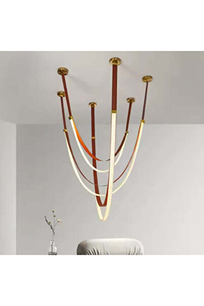 Alista Home Candelabru modern, LED, ARIA Largo, 34 W, lumină neutră, maro