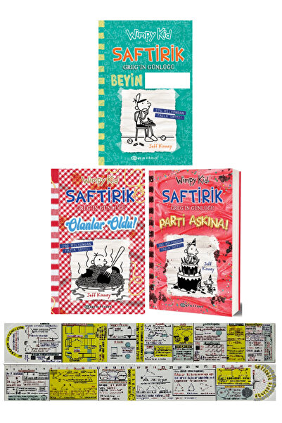 Epsilon Yayınevi Saftirik 18-19-20. Kitaplar Set Jeff Kinney + Özel Cetvel