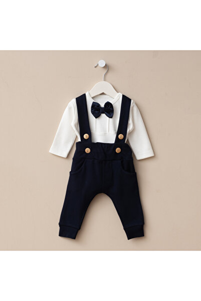 Minimus Yenidoğan Erkek Bebek Pamuklu Salopet Takımı Mevlüt Özel Gün 2’li Pap...