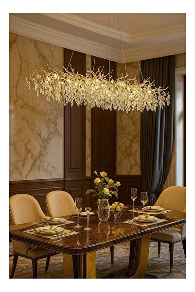 qwell ثريا كريستالية زجاجية عصرية بخيوط متدلية