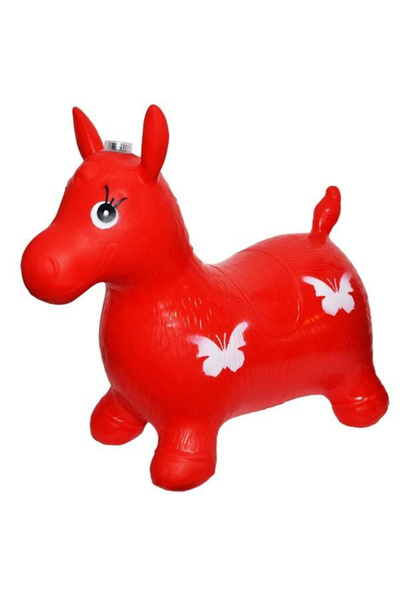 Royal Inflatable Toy - Horse with Lights and Music, Red