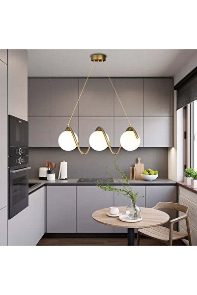 Alista Home Πολυέλαιος LOFT Haven, 3 x G9, Λευκόχρυσος, Μέταλλο, Ρυθμιζόμενο Ύψος, Μοντέρνος