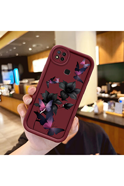 Hontinga حافظة ملونة بسيطة من مادة السيليكون المتوافقة مع هاتف Xiaomi Redmi 9...