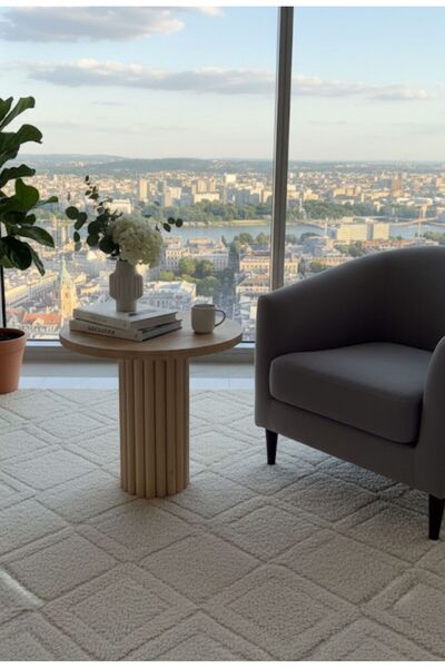 Squall Dekoratif Ayaklı Yuvarlak Sehpa