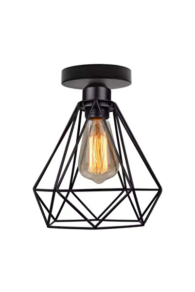 Alista Home GRACIE Diamond Lampshade Chandelier, 1 x E27, Black