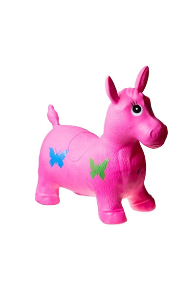Royal Inflatable Jumper Horse with Sounds and Lights Pink