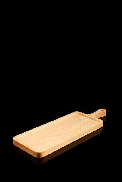 TheBRo لوح تقديم خشبي بمقبض من خشب البلوط الفاتح، حامل، وعاء توابل