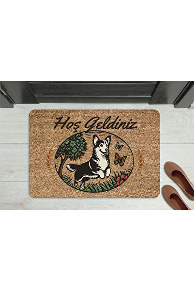 M&H Quality سجادة أمام الباب بتصميم كلب لطيف |   قاعدة مضادة للانزلاق |   45×70