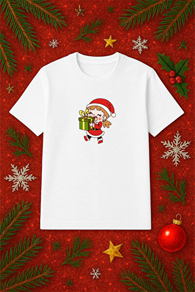 SVART WEAR Μπλουζάκι με θέμα την Πρωτοχρονιά oversized Χριστουγεννιάτικο μπλο...