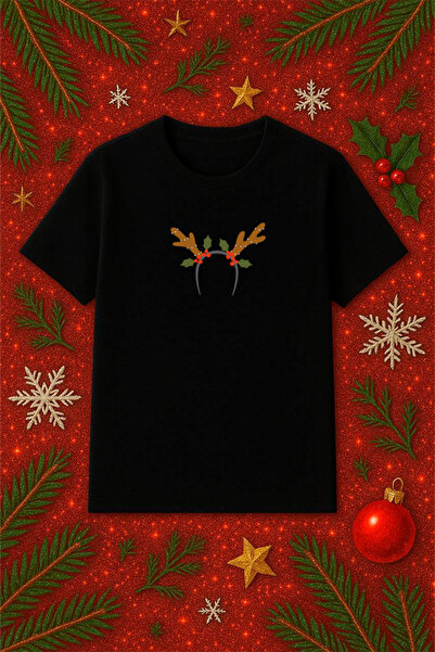 SVART WEAR Оверсайз тениска с коледна тематика