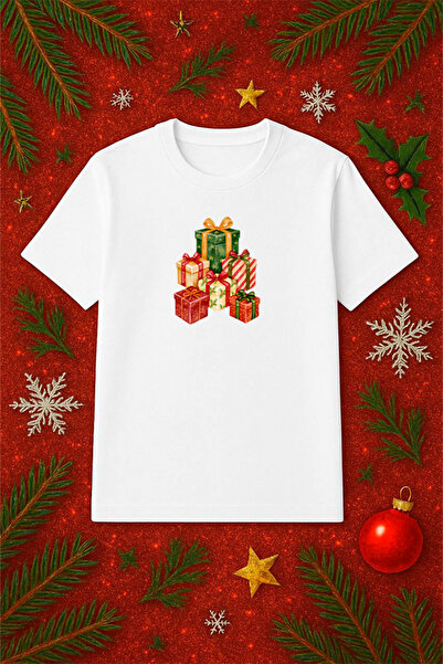 SVART WEAR Μπλουζάκι με θέμα την Πρωτοχρονιά oversized Χριστουγεννιάτικο μπλο...