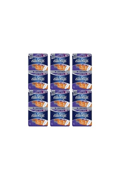 Always Set 6 x Platinum Ultra Normal Plus sanitary pads, 16 pcs