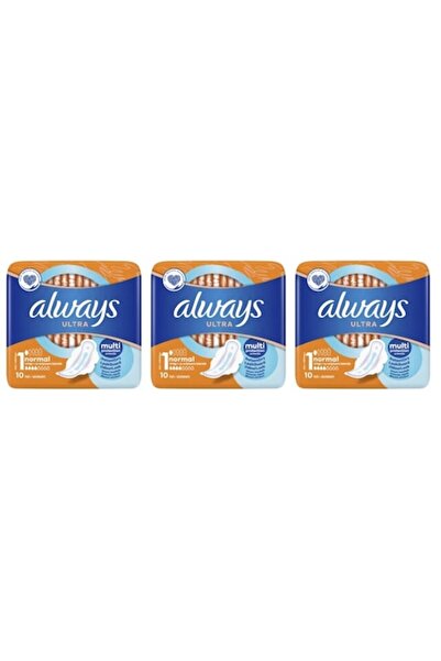 Always Set 3 x pads 10 pcs Ultra Normal Plus