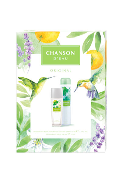 Chanson D'Eau Women's Gift Set: Deodorant Spray, 75 ml + Body Spray, 200 ml