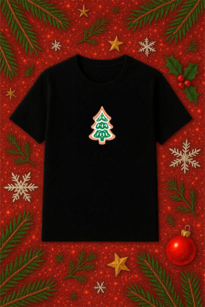 SVART WEAR Μπλουζάκι με θέμα την Πρωτοχρονιά oversized Χριστουγεννιάτικο μπλο...