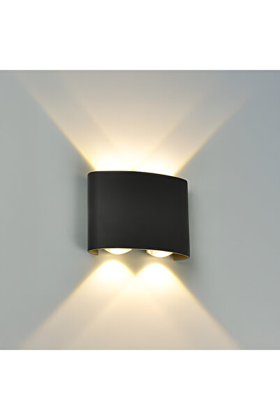 Alista Home LED Wall Light, Exterior & Interior, 4x1W, IP65, Black, 3000K