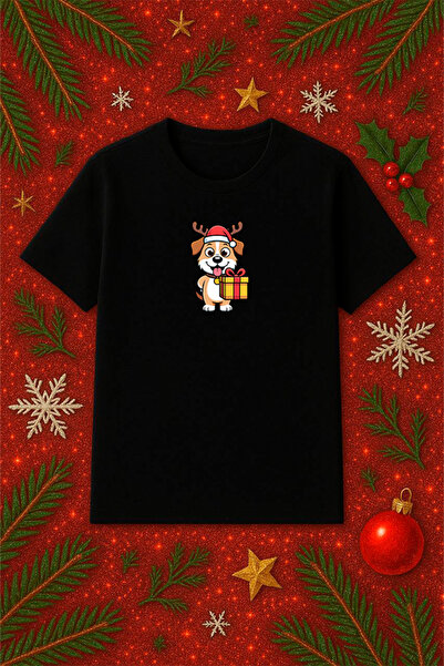 SVART WEAR Tricou tematic de Anul Nou supradimensionat tricou Crăciun Crăciun