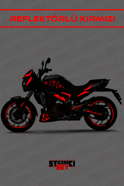 STİCKERCI BEY DOMİNAR 400-250 FULL BODY MOTOR ARMA STİCKER KAPLAMA SETİ (FOLY...