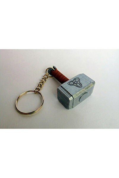 Hediyem Senin İçin Thor Mjölnir Çekici Anahtarlık | 3D Baskı İskandinav Mitol...