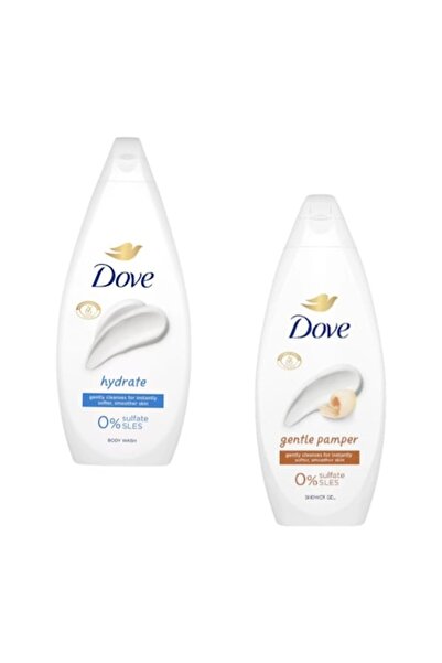 Dove Set de gel de duș Essential Care delicat, răsfăț și hidratare 2 x 720 ml