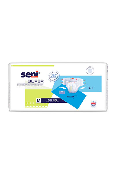 Seni Super ,Medium ,scutece incontinenţă 30 buc/set