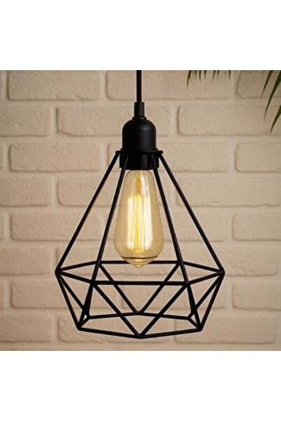 NO NAME Abajur Metalic Negru pentru Lustra 19,5x17x19,5cm