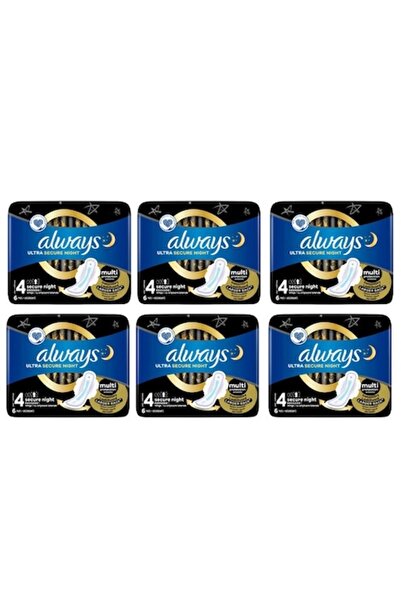 Always Set de 6 absorbante (6 buc.) Ultra Secure Night