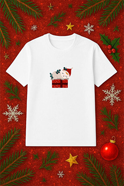 SVART WEAR Tricou tematic de Anul Nou supradimensionat tricou Crăciun Crăciun