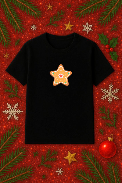 SVART WEAR Tricou tematic de Anul Nou supradimensionat tricou Crăciun Crăciun