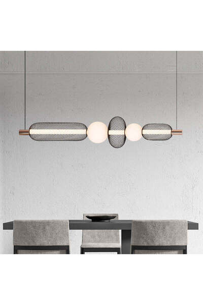 Alista Home LED Pendant Chandelier LM 551/5 BK, 28W, 3000/4000/6000K, Black, Adjustable Height