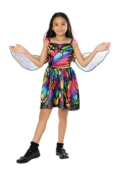 Rubies زي تنكري للأطفال على شكل فستان فراشة - مقاس صغير جدًا (3-4 سنوات)