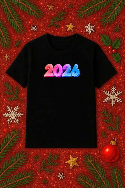 SVART WEAR Μπλουζάκι με θέμα την Πρωτοχρονιά oversized Χριστουγεννιάτικο μπλο...